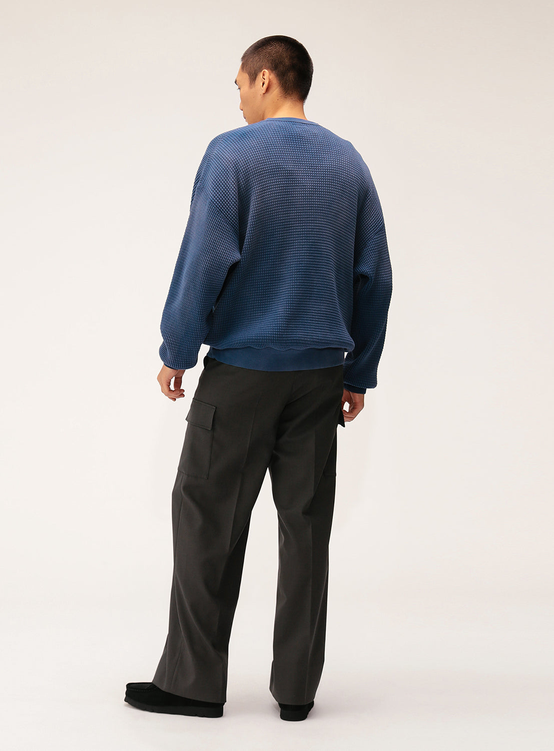 Wide Fit Faded Waffle T-Shirt