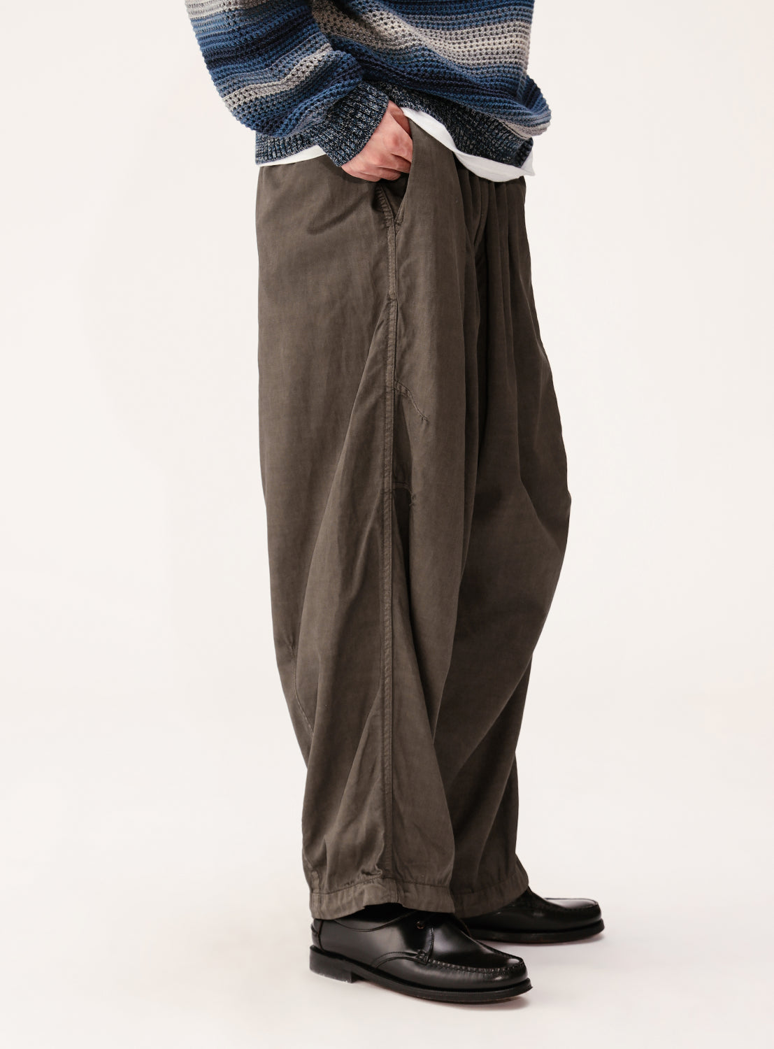 Wide Straight Fit Faded Balloon Pants