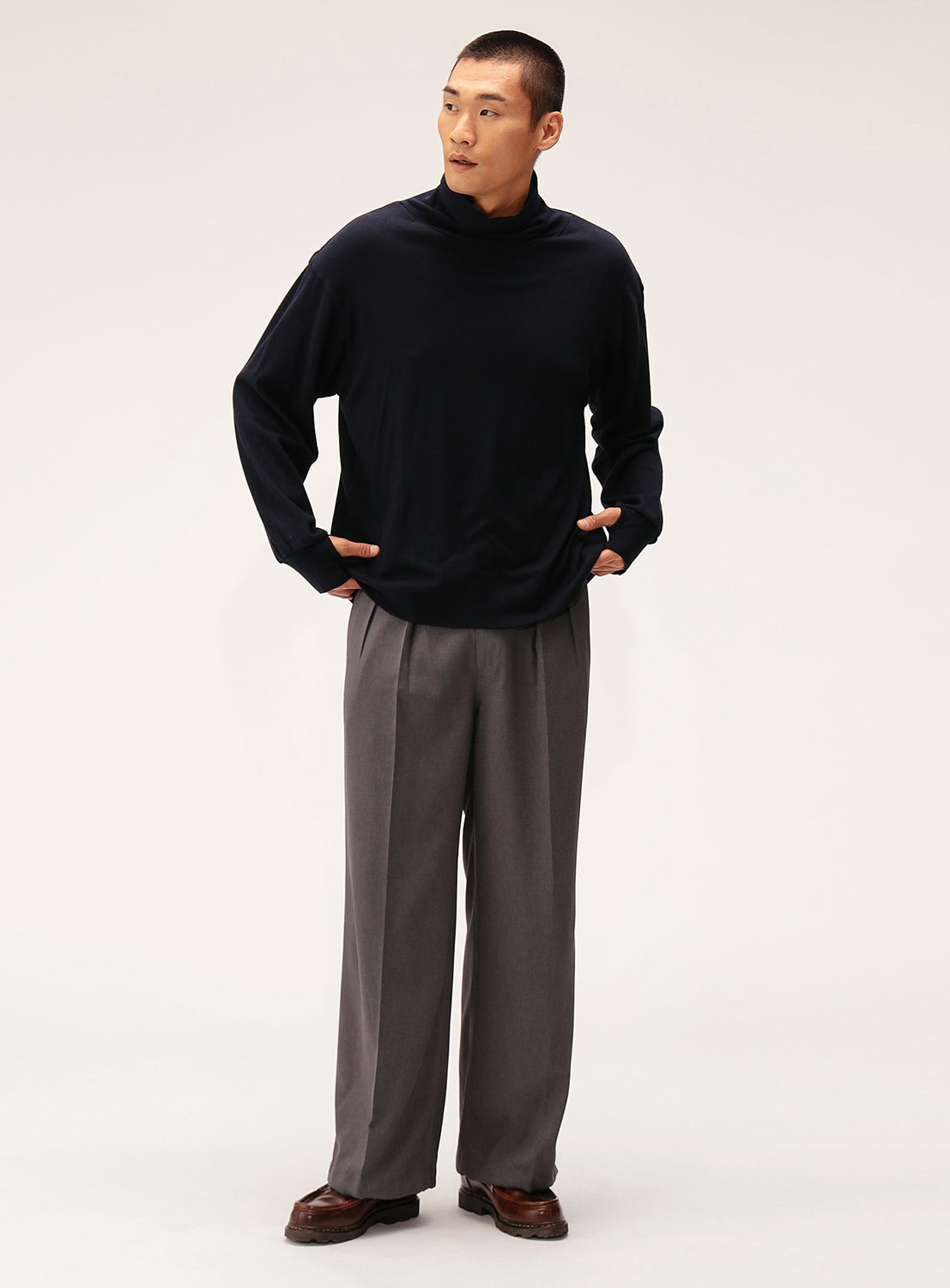 Cotton Cashmere Long sleeve Shirt