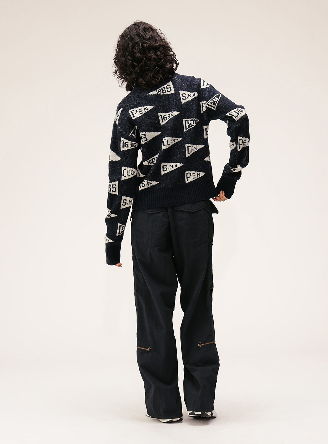 Pennant Knit Pullover