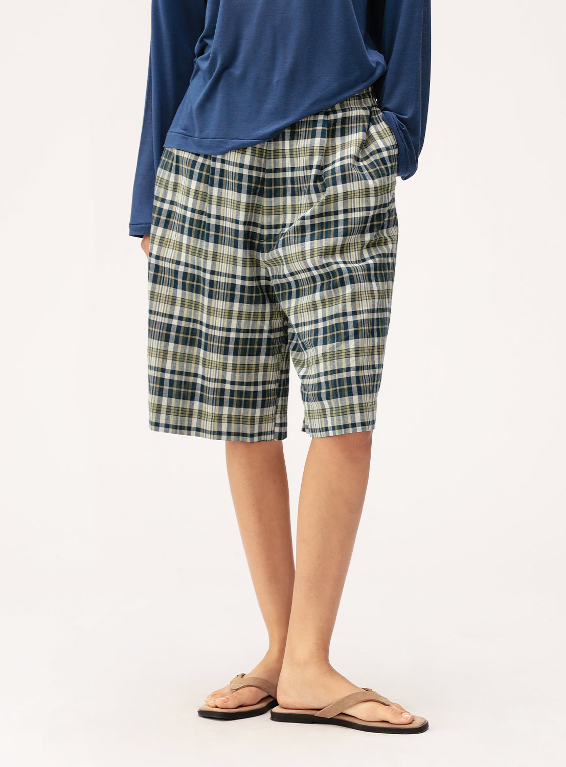 Madras Check Shorts