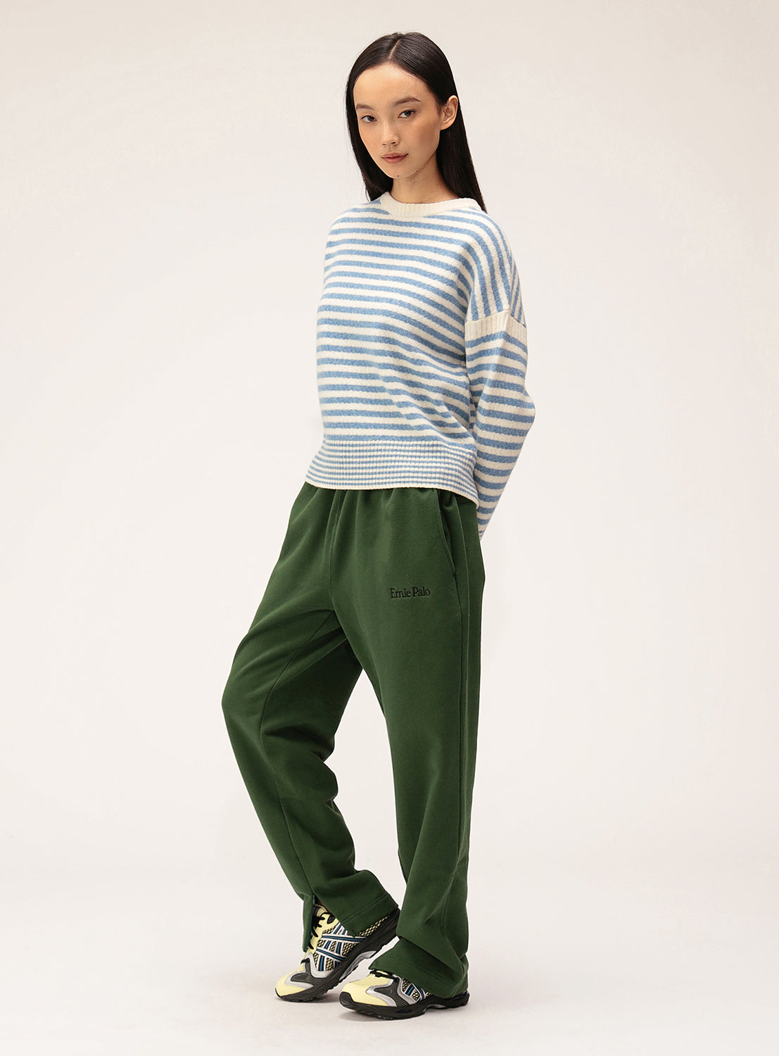 7G Striped Crew Knit