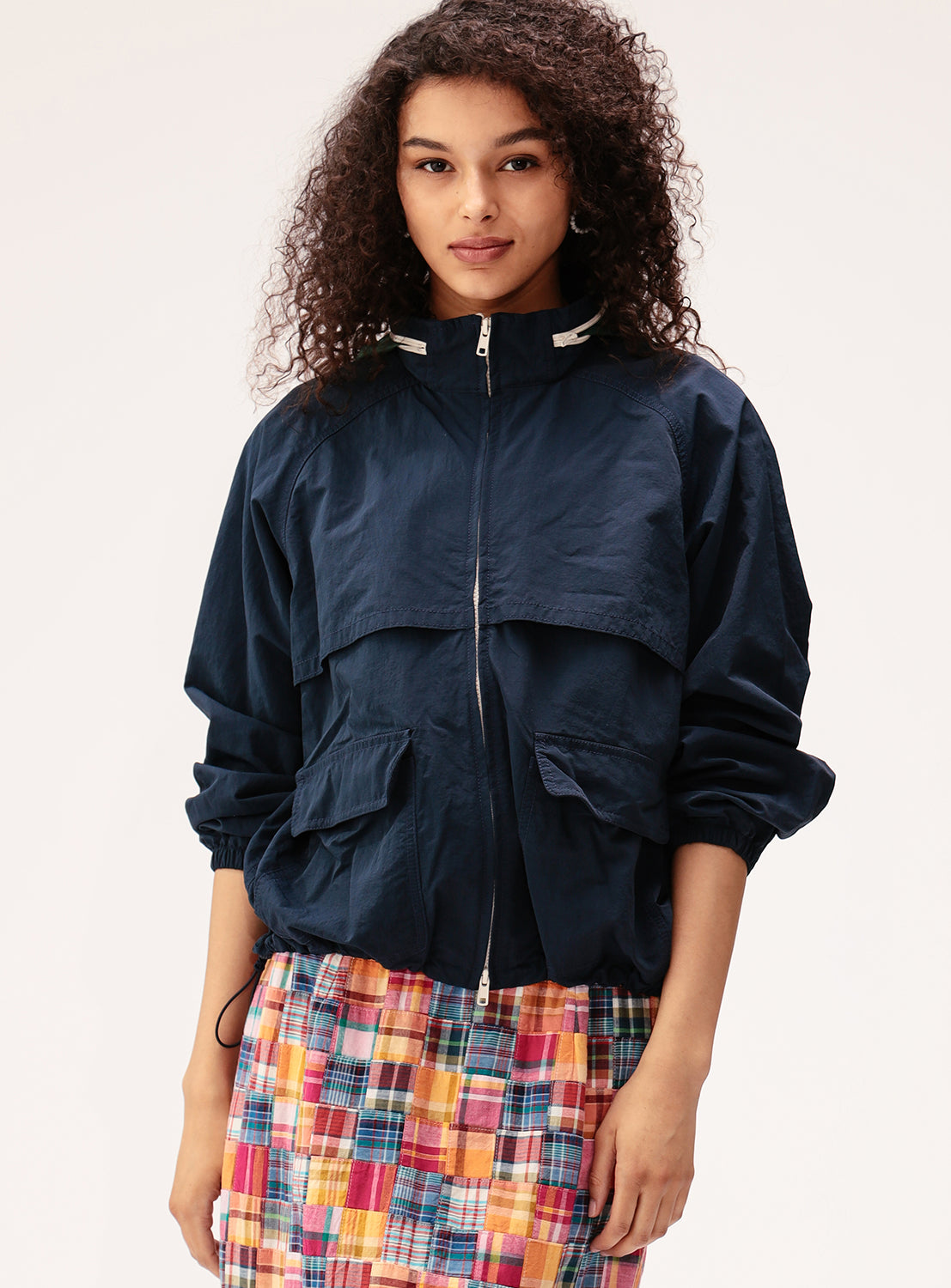 Nylon Packable Hooded Jacket