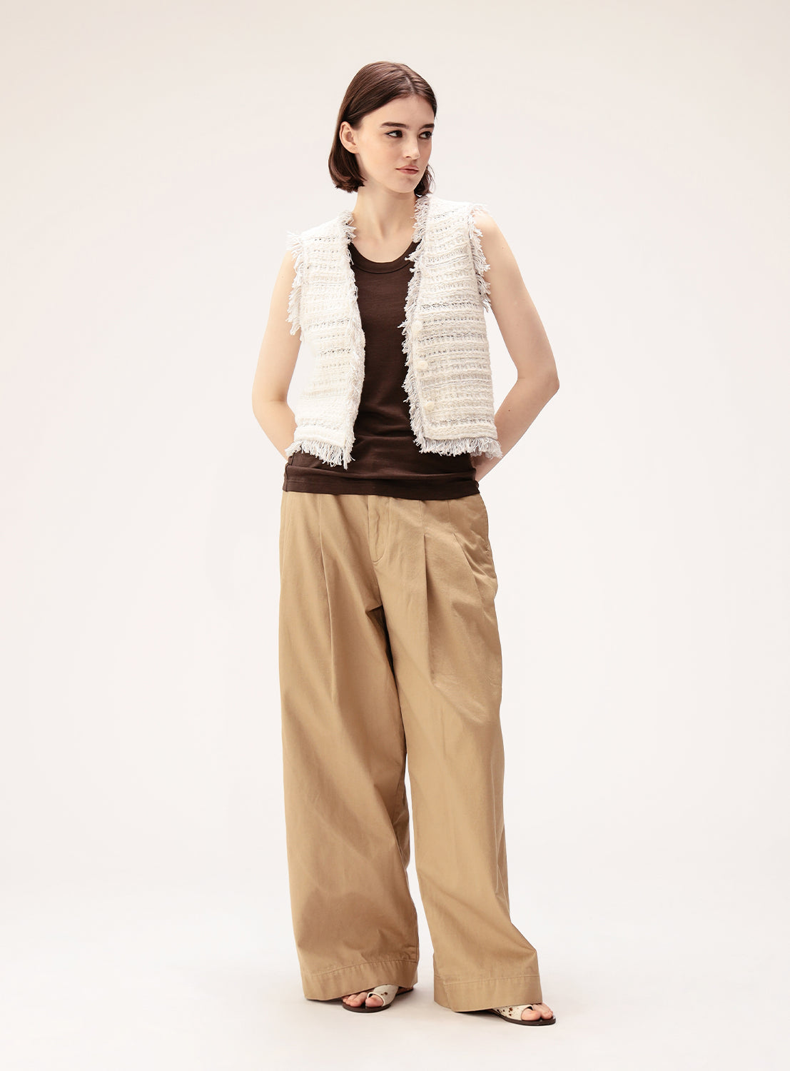 Tweed Knit Vest