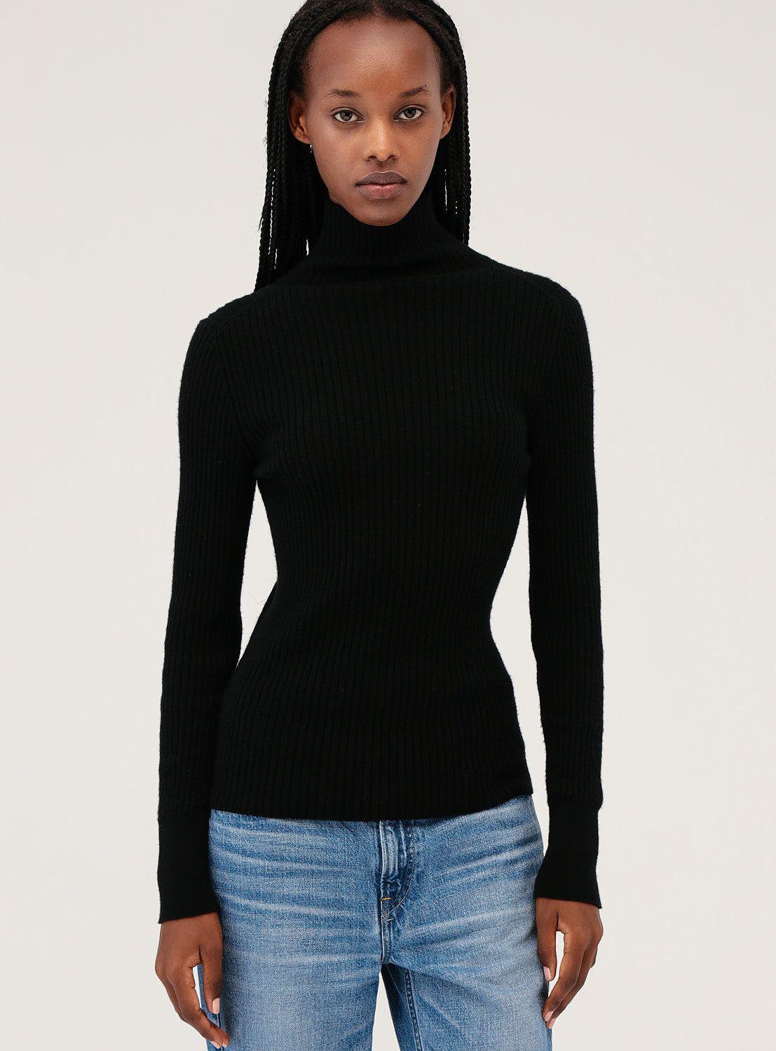 Cashmere Blend Turtleneck Knit