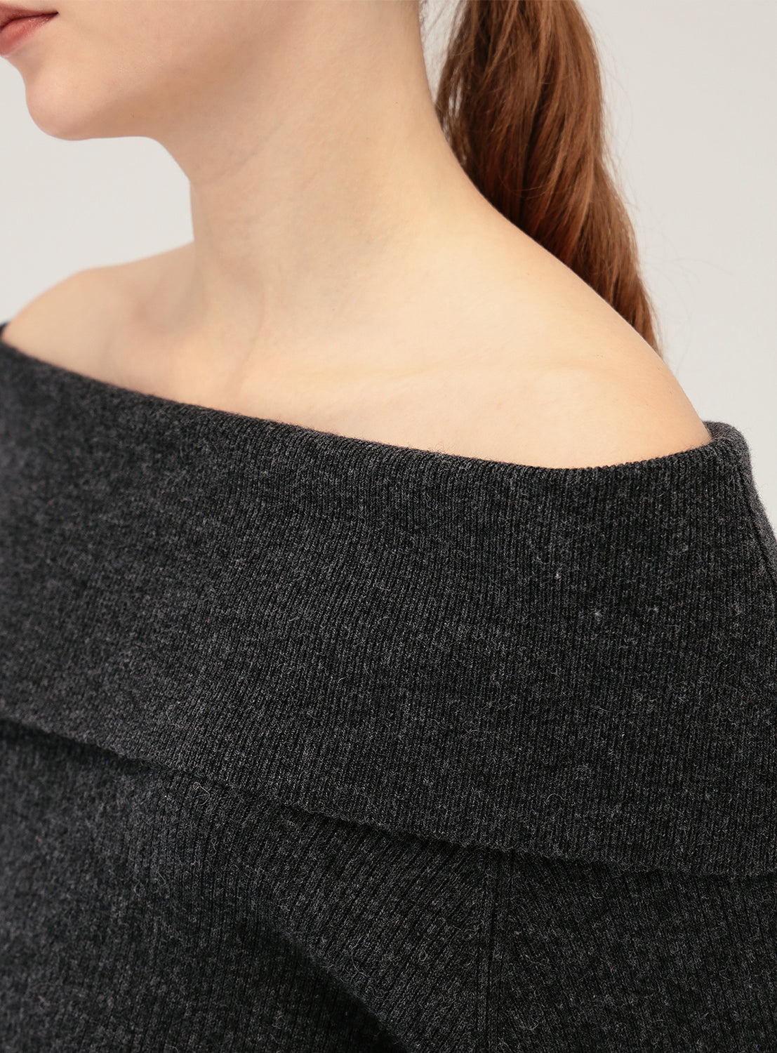 Ribbed Off The Shoulder Top