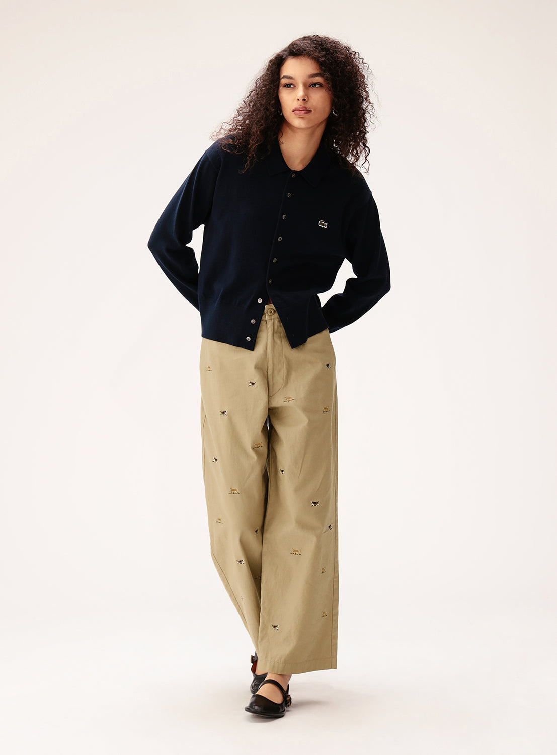 [Exclusive] LACOSTE x BEAMS Polo Cardigan