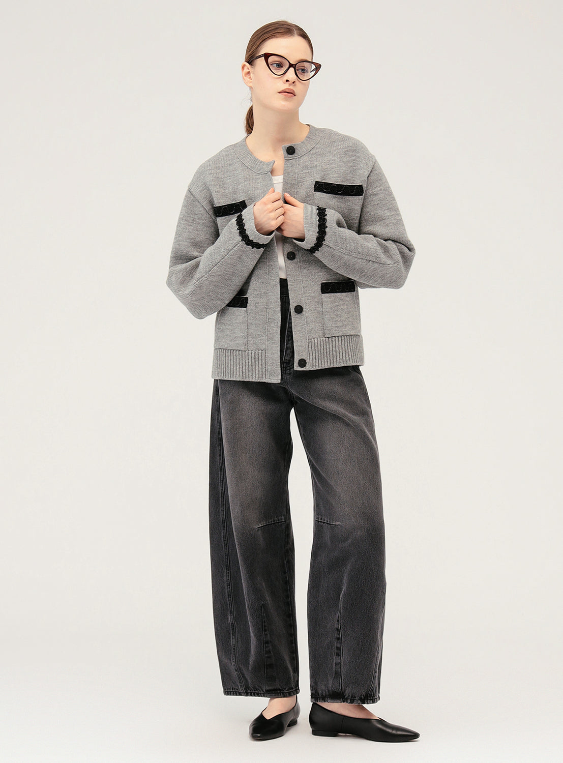 3 Gauge Wool Jacket Cardigan