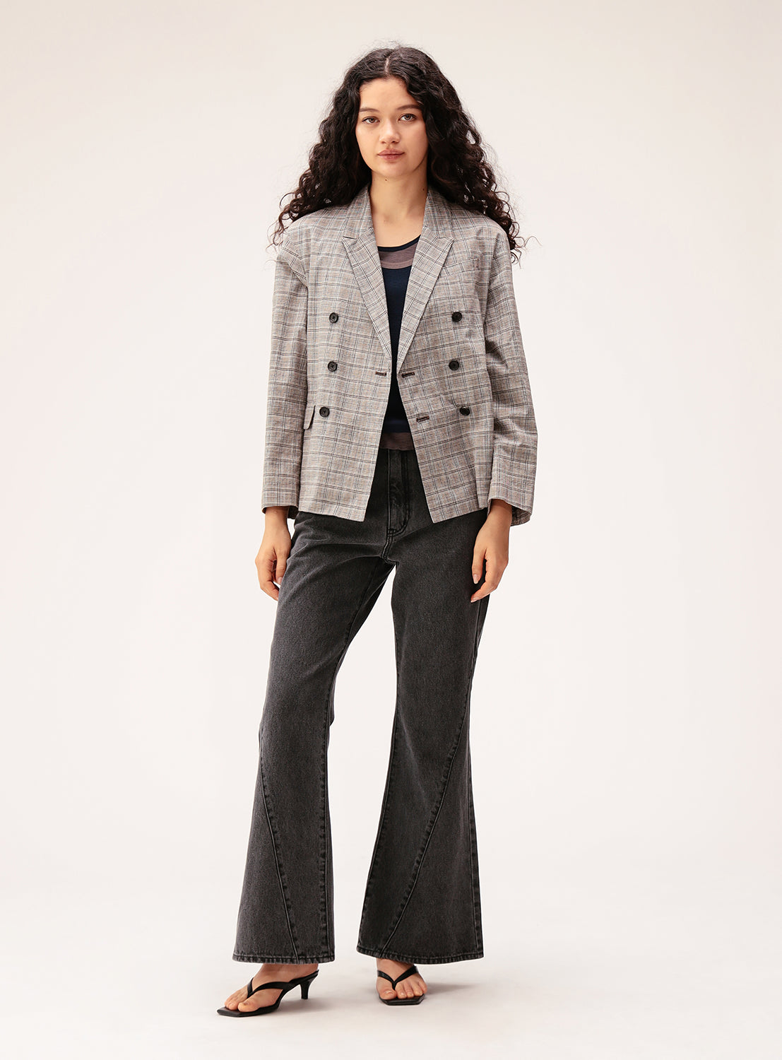 Denim Flared Pants