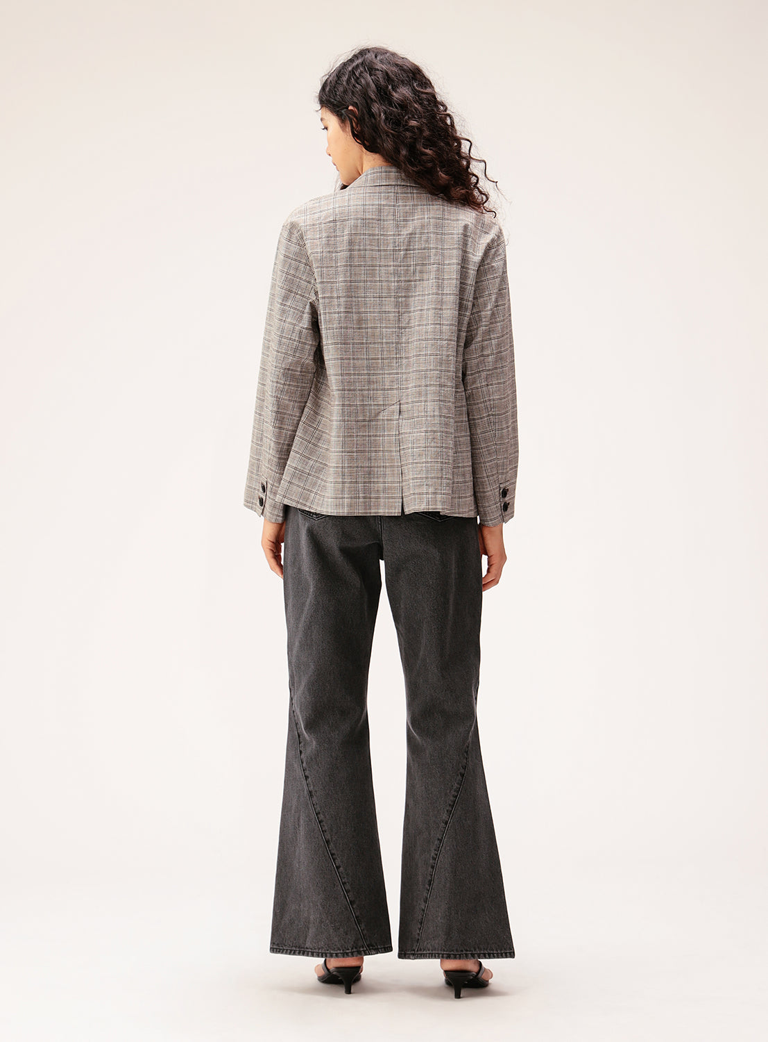 Plaid Double-Breasted Overshirt Jacket