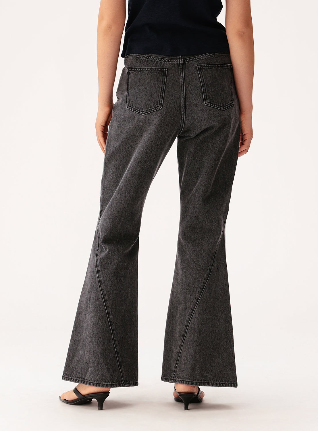 Denim Flared Pants
