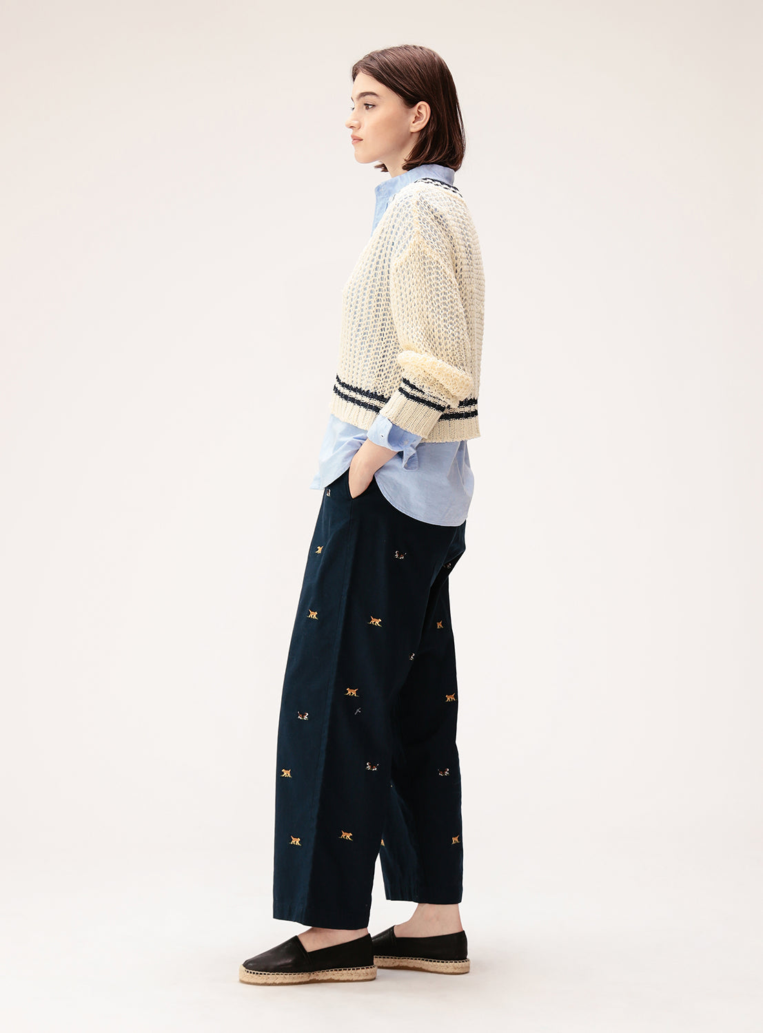 V-Neck Tilden Knit Pullover