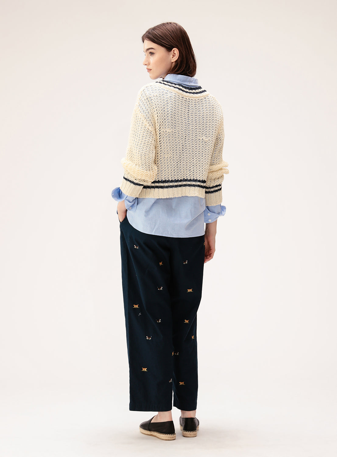 V-Neck Tilden Knit Pullover