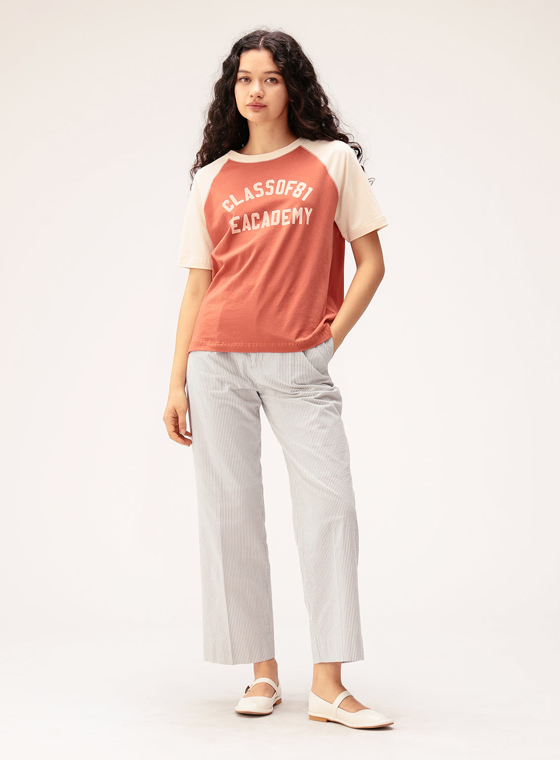 Relaxed Fit Seersucker Slacks