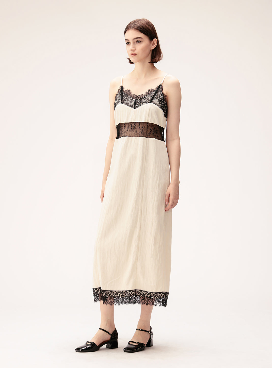 Lace Cut-Out Cami Dress