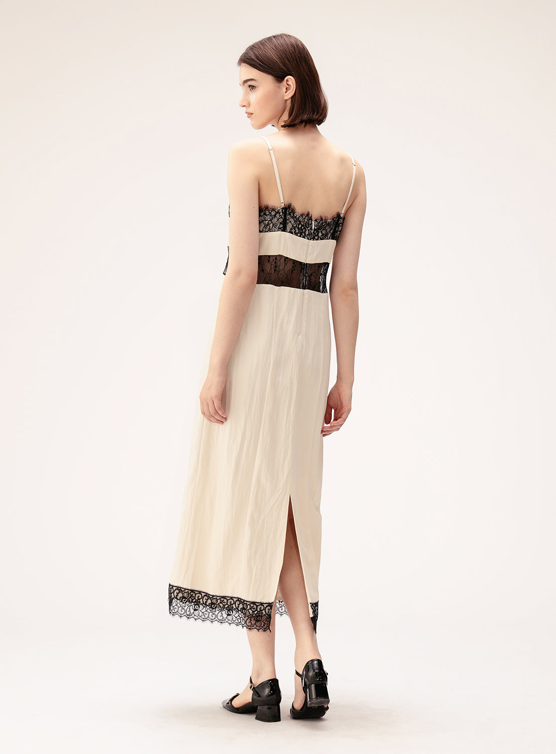 Lace Cut-Out Cami Dress