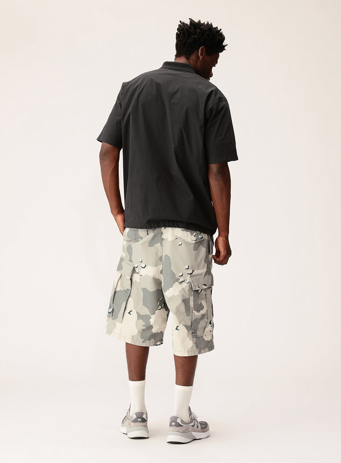 Crisp Woven Wide Fit Polo Shirt