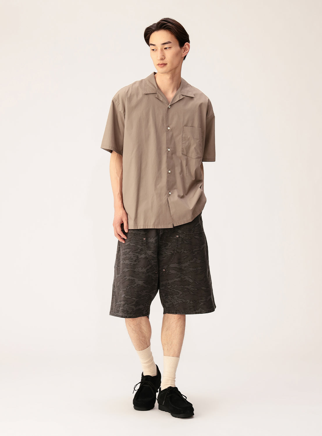 Print Double Knee Shorts