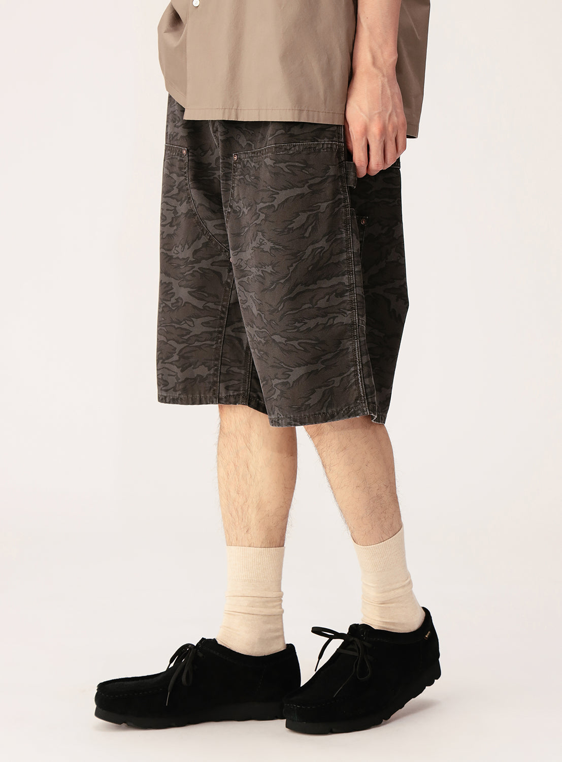 Print Double Knee Shorts