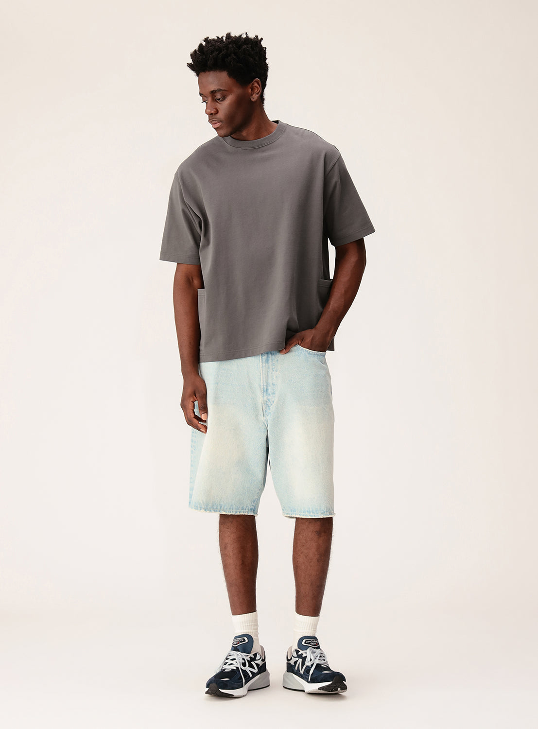 Damage Denim Shorts