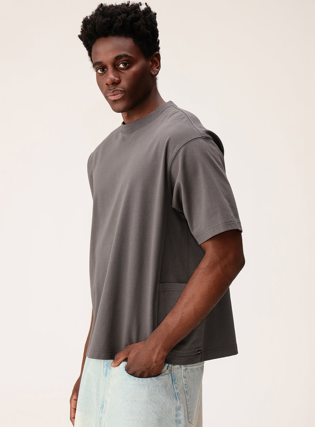 Wide Fit Side Pocket T-Shirt