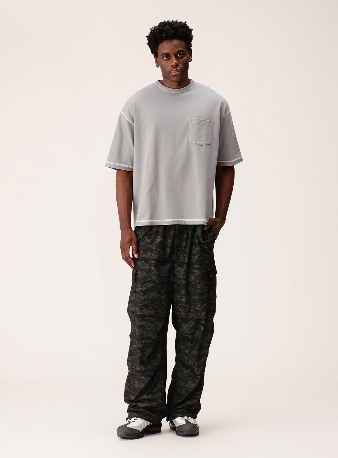 Back Stitch Loose T-Shirt