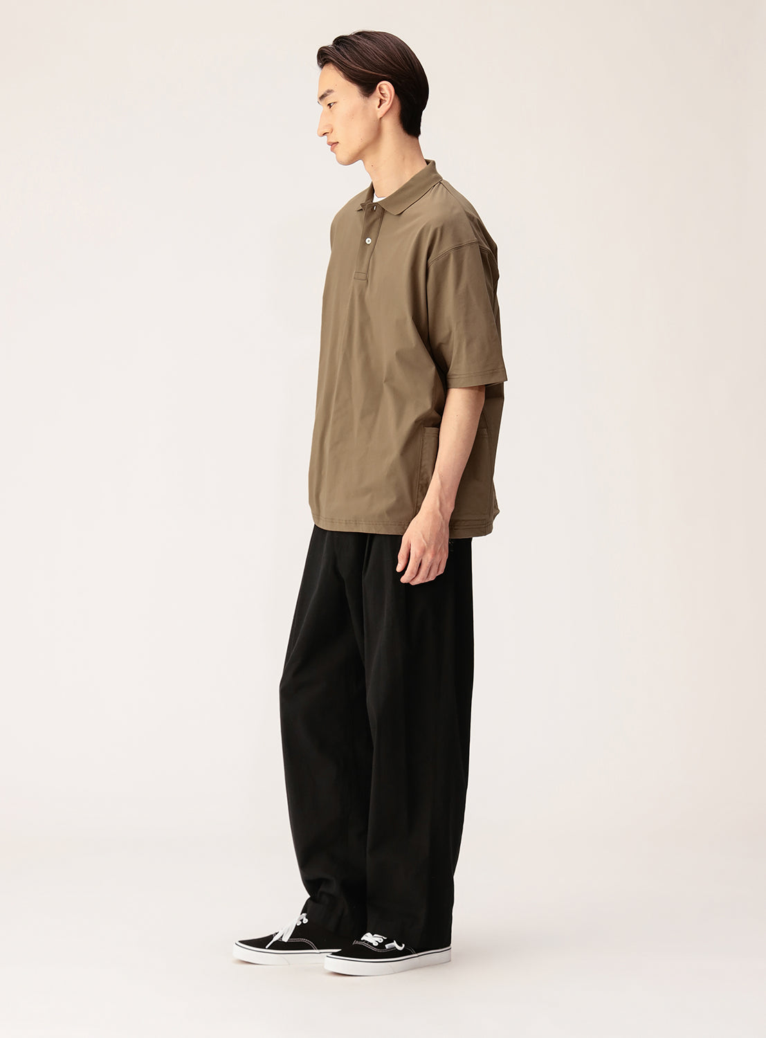Wide Fit Side Pocket Tech Polo Shirt