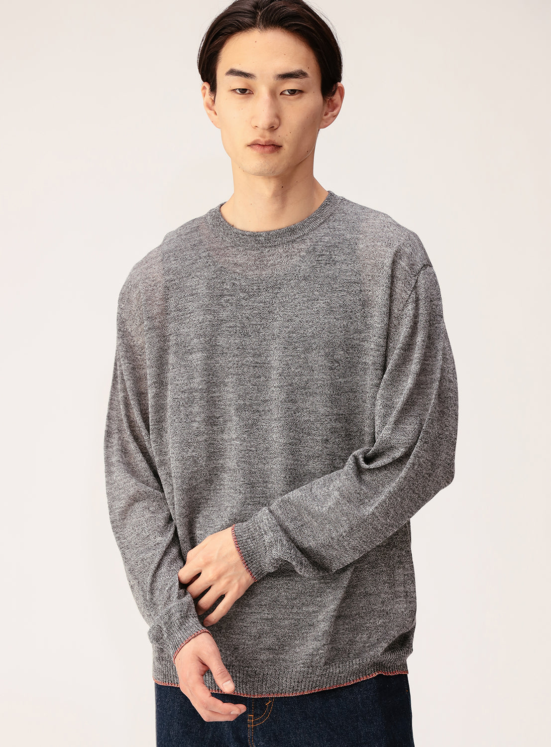 Rame-Trim Pullover