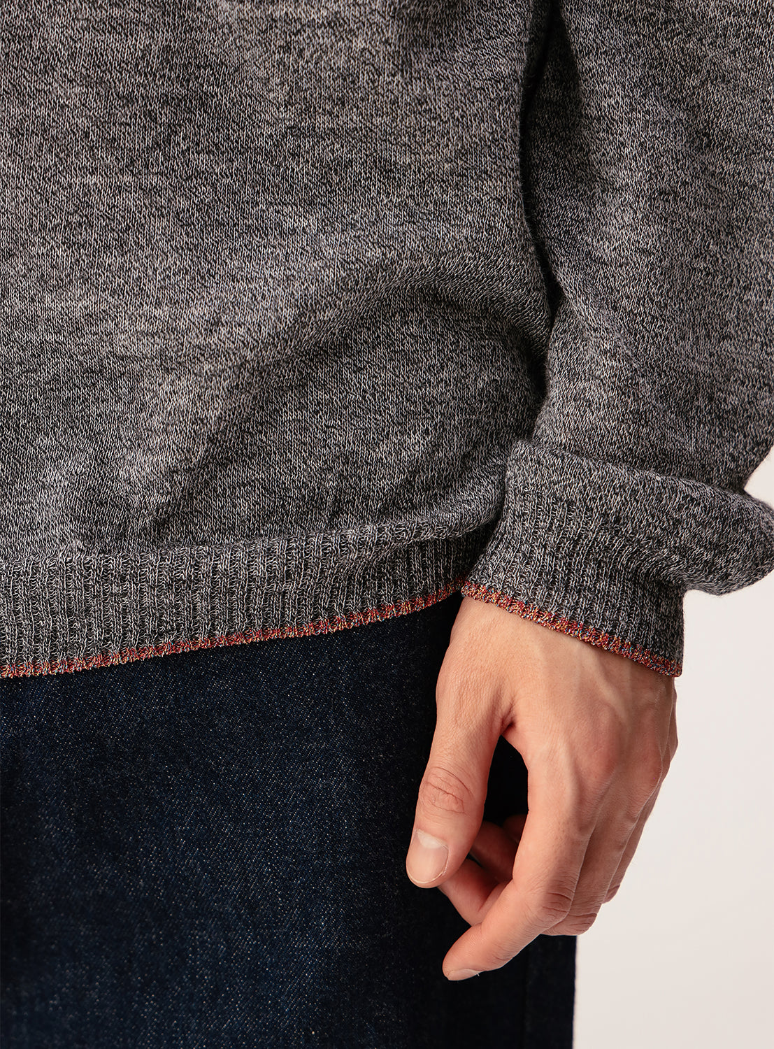Rame-Trim Pullover
