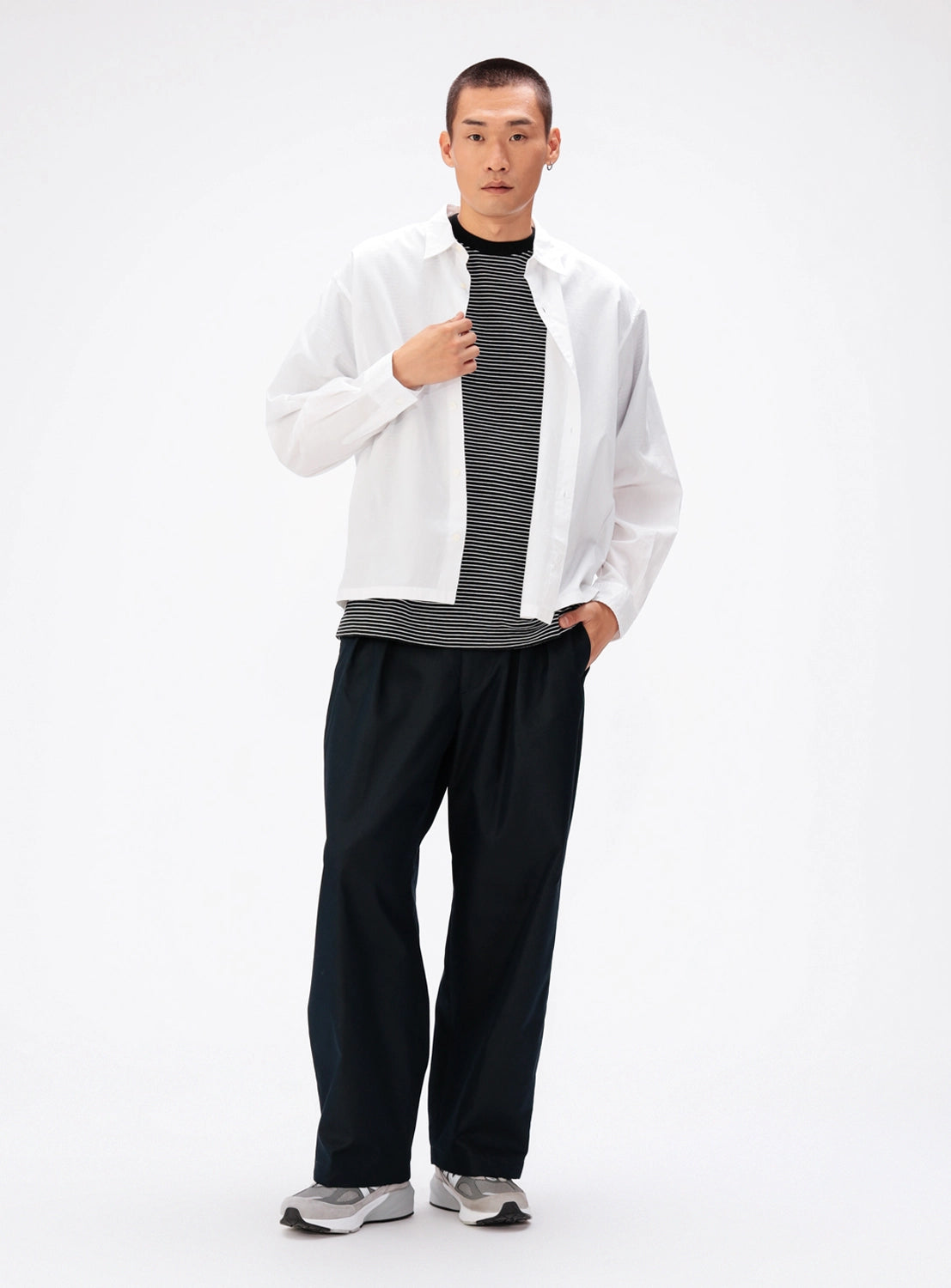 Relaxed fit BEAMS Broadcloth Shirt.