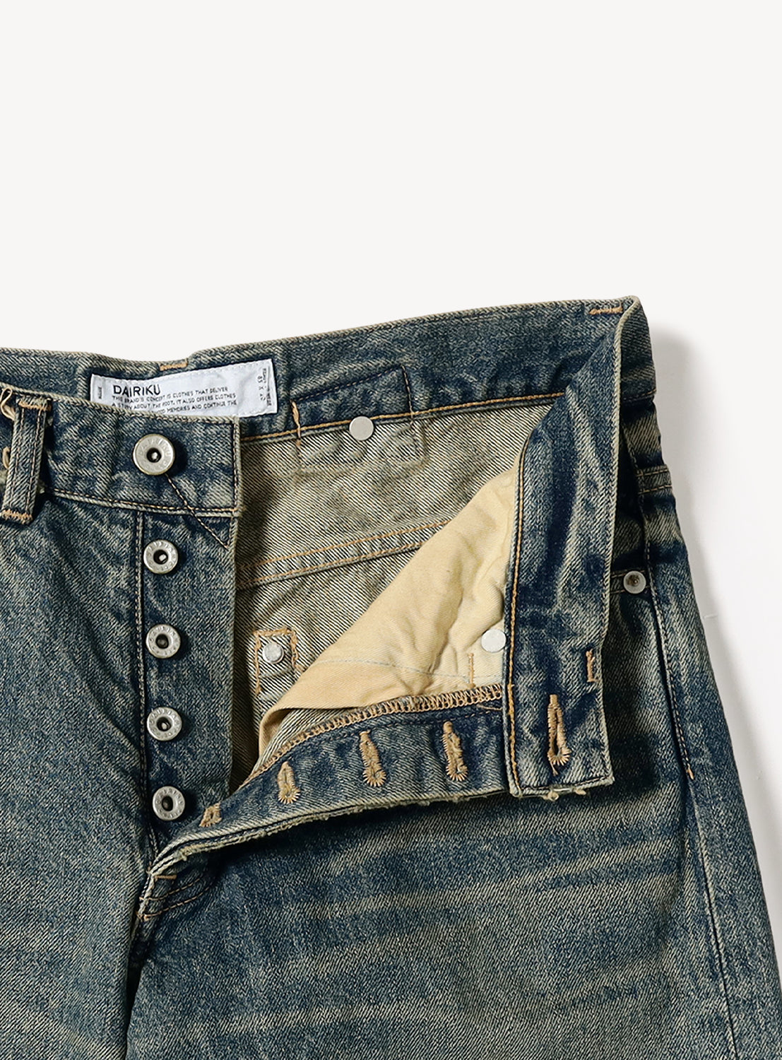 Straight Vintage Denim Pants