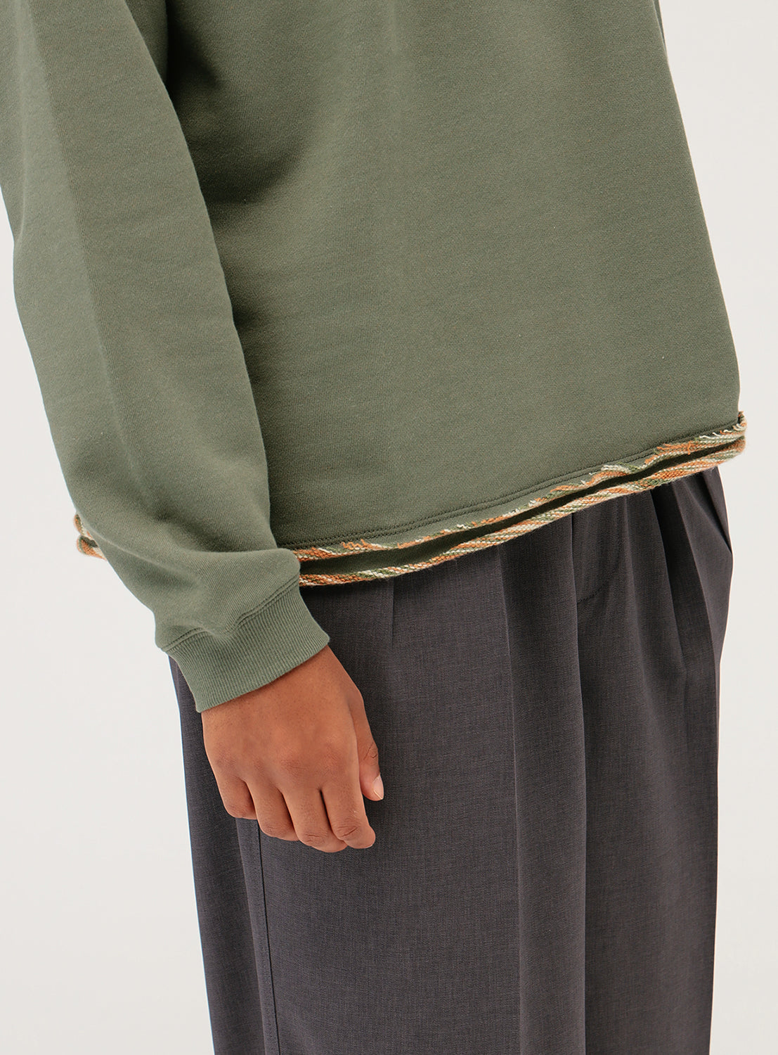 Kasuri Crew Neck Sweatshirt