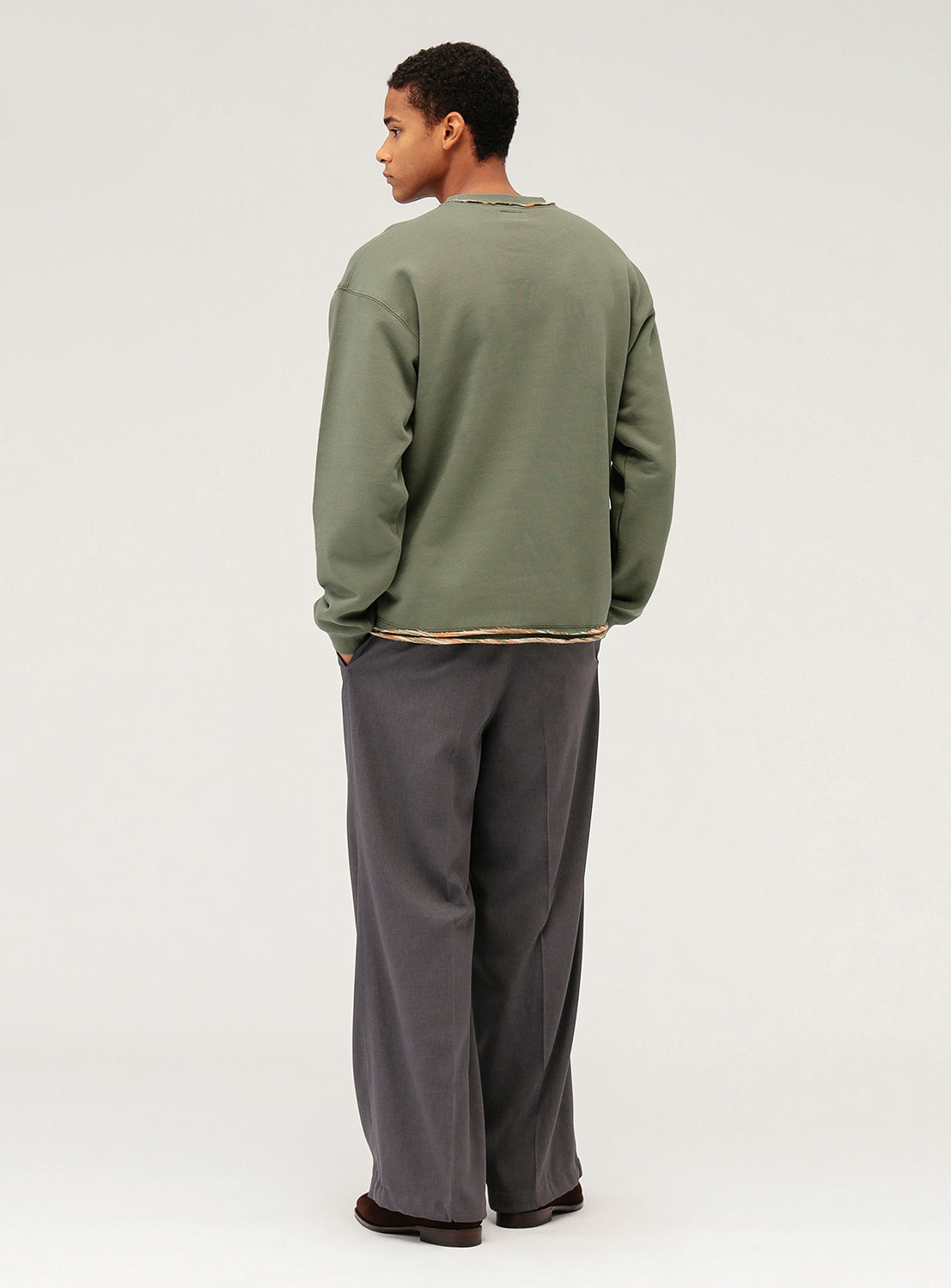 Kasuri Crew Neck Sweatshirt