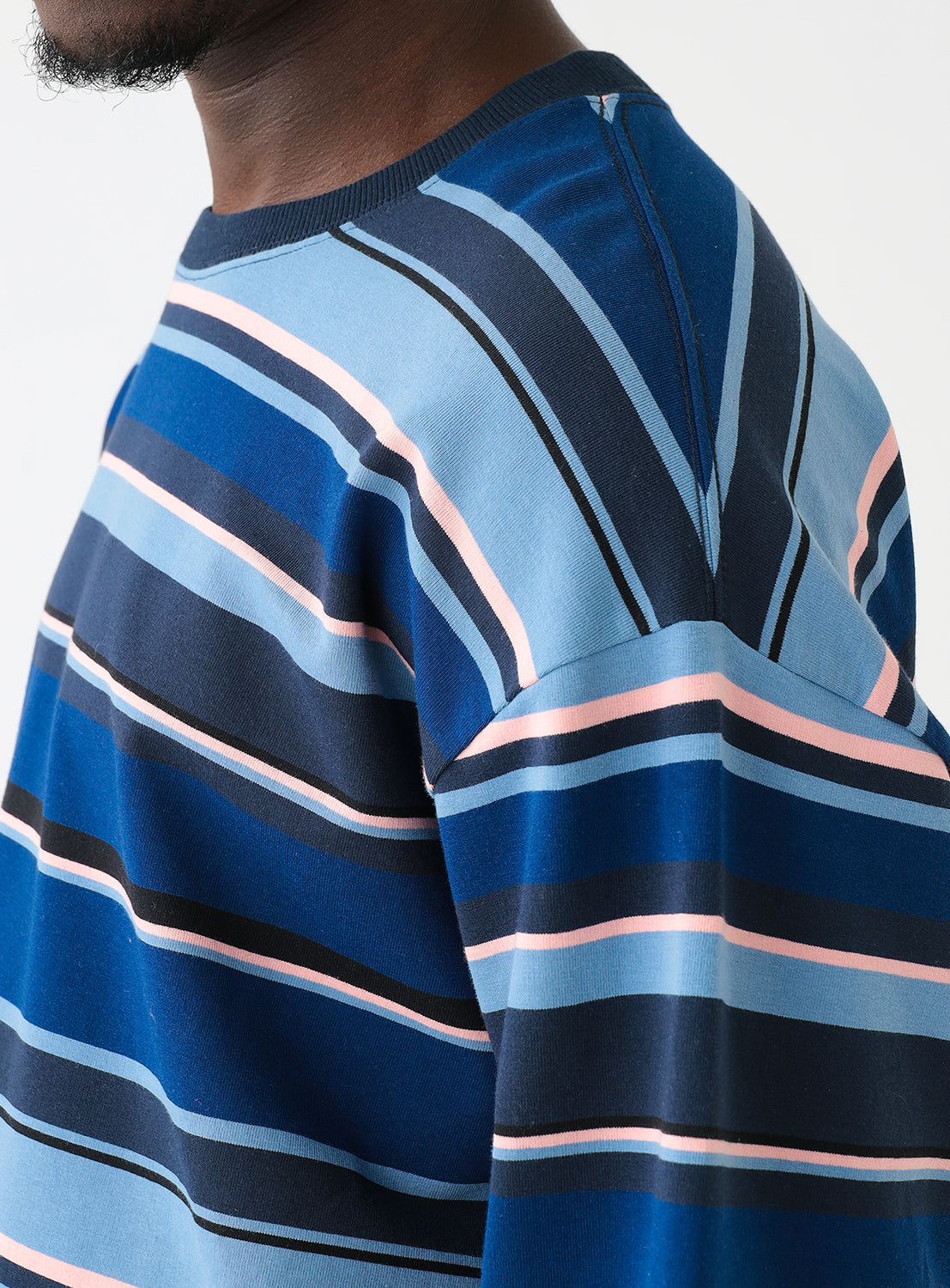 Multi Border Long Sleeve T-Shirt Multi Border Long Sleeve T-Shirt