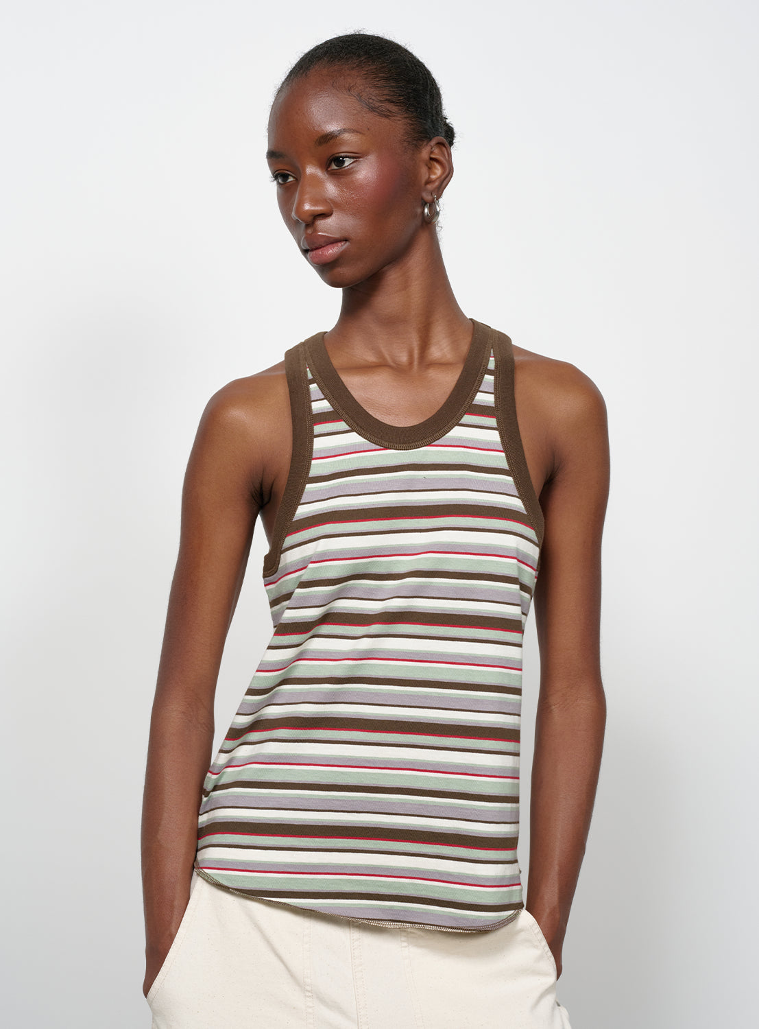 Multi Border Tank Top