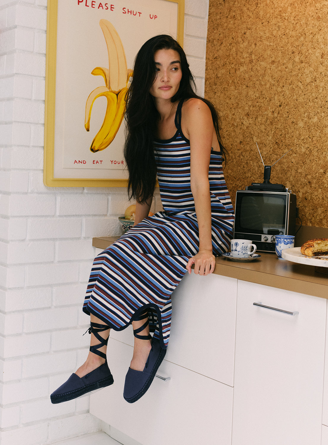 Multi Border Dress