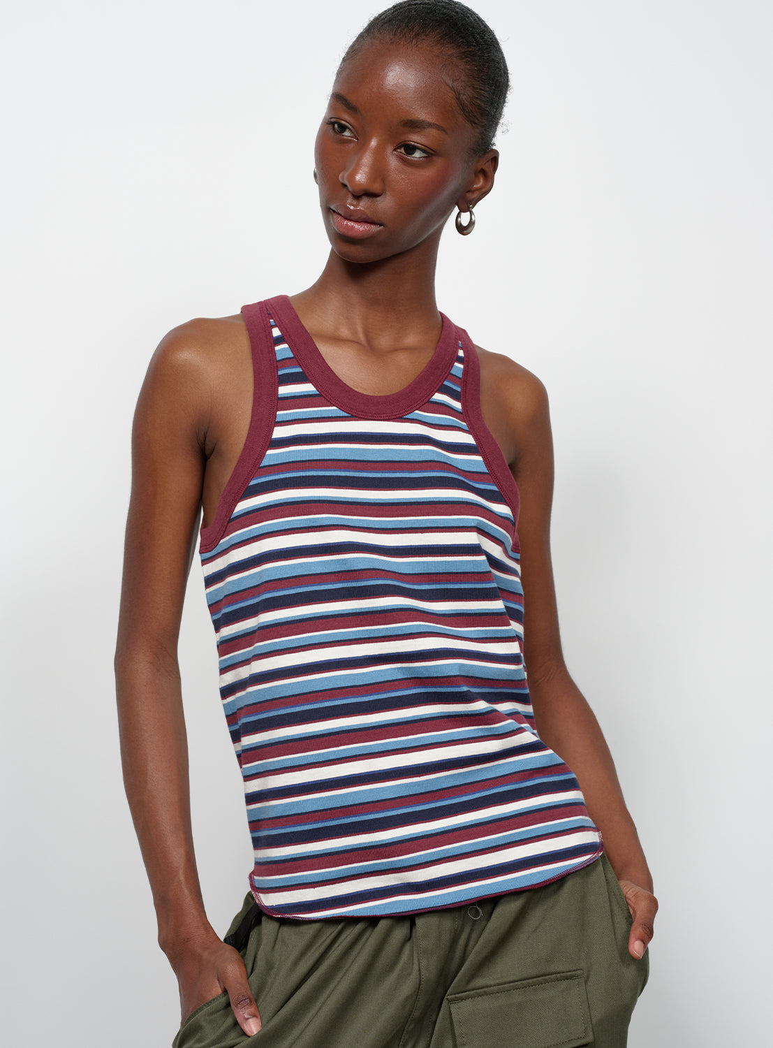 Multi Border Tank Top