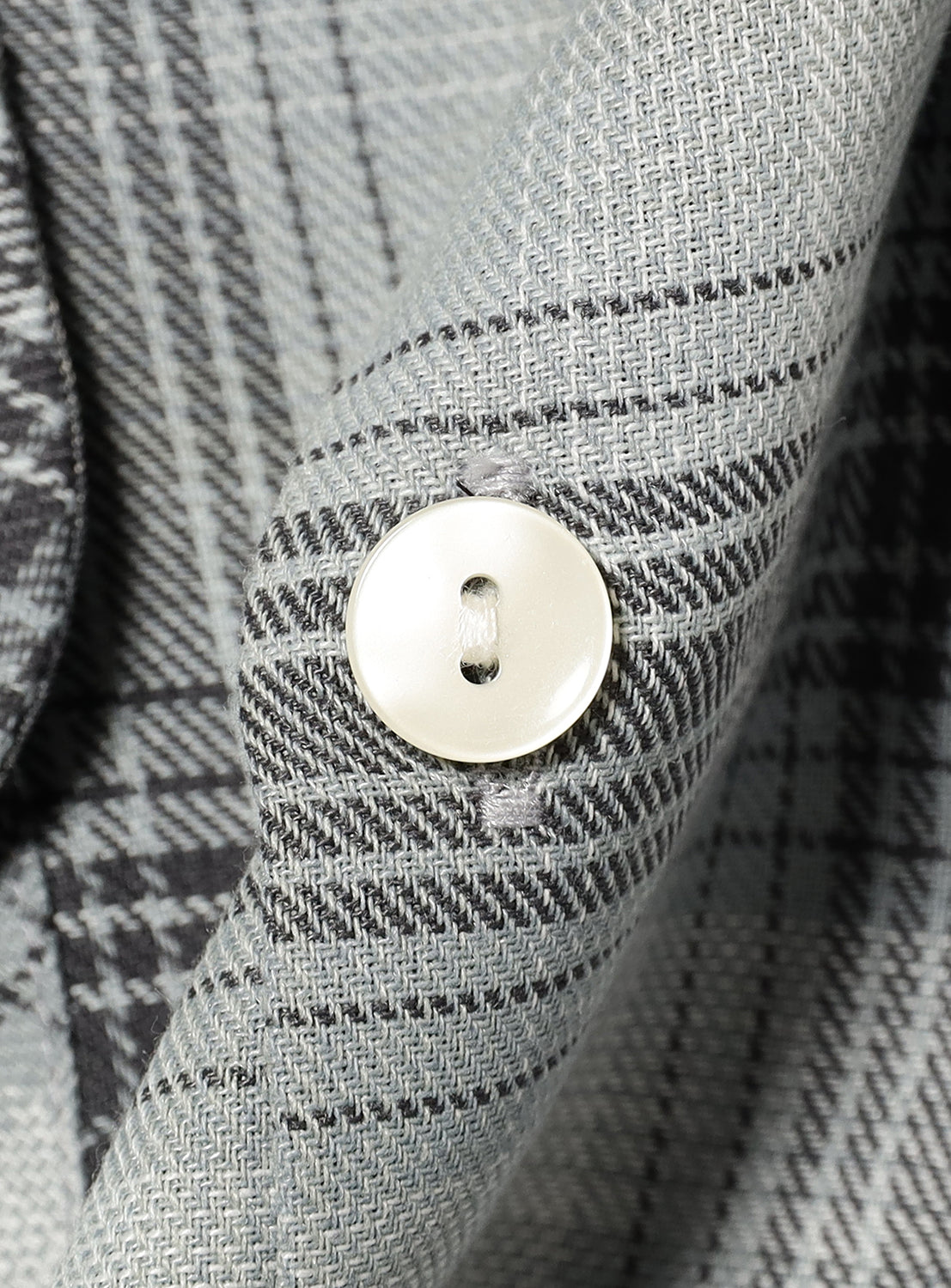 Ombre Check Open Collar Shirt