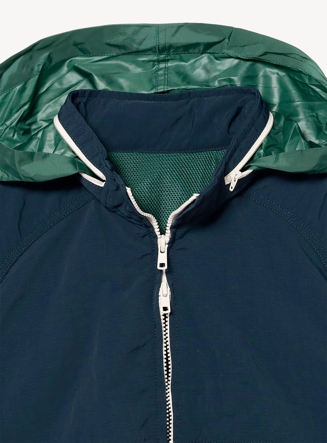 Nylon Packable Hooded Jacket