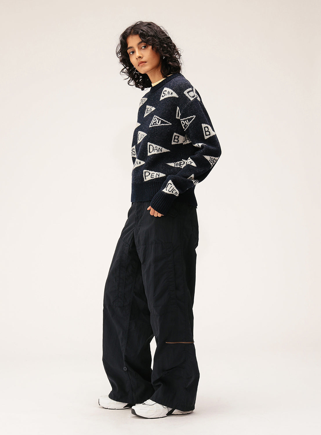 Pennant Knit Pullover