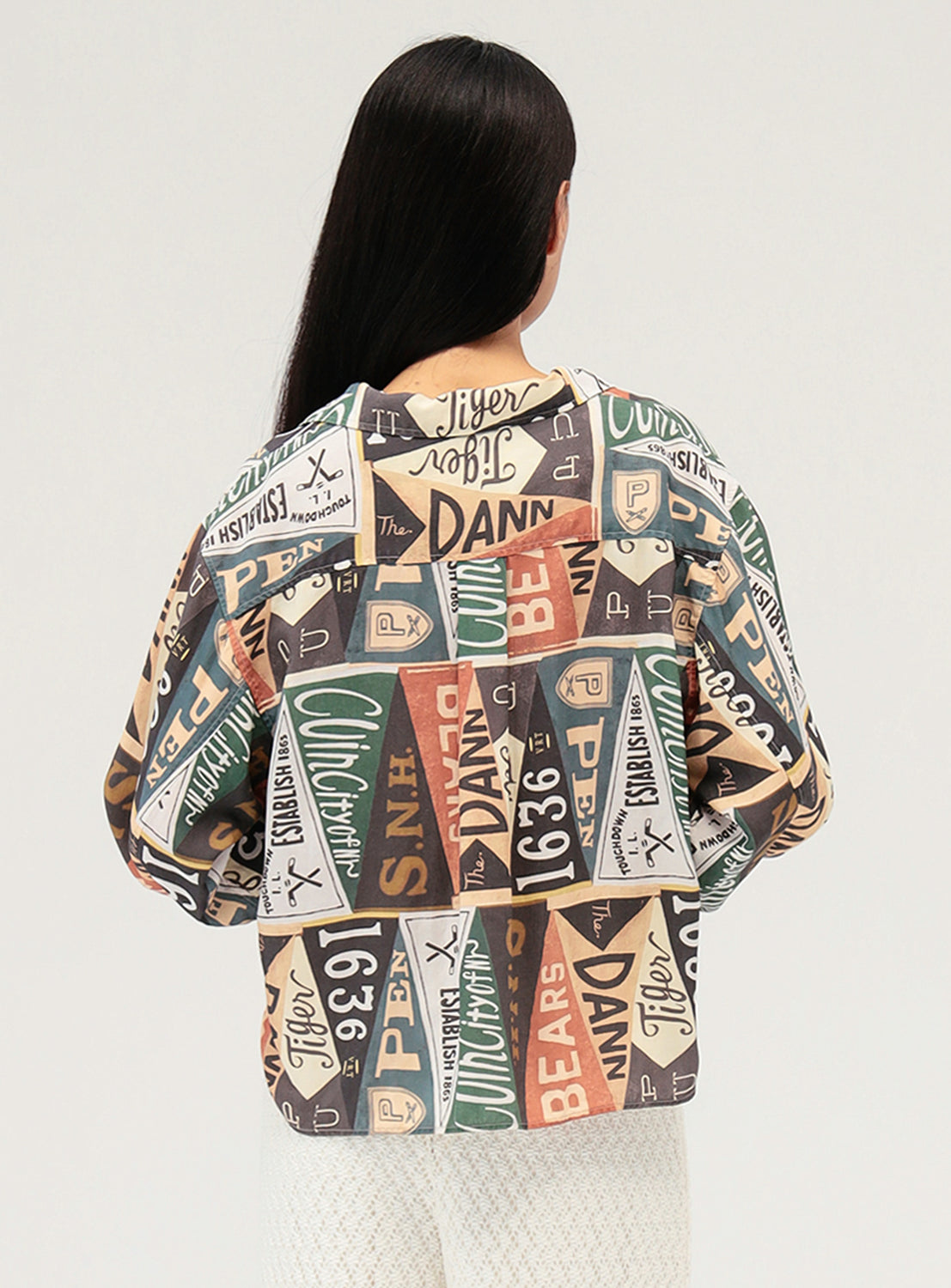 Pennant Flag Print Shirt