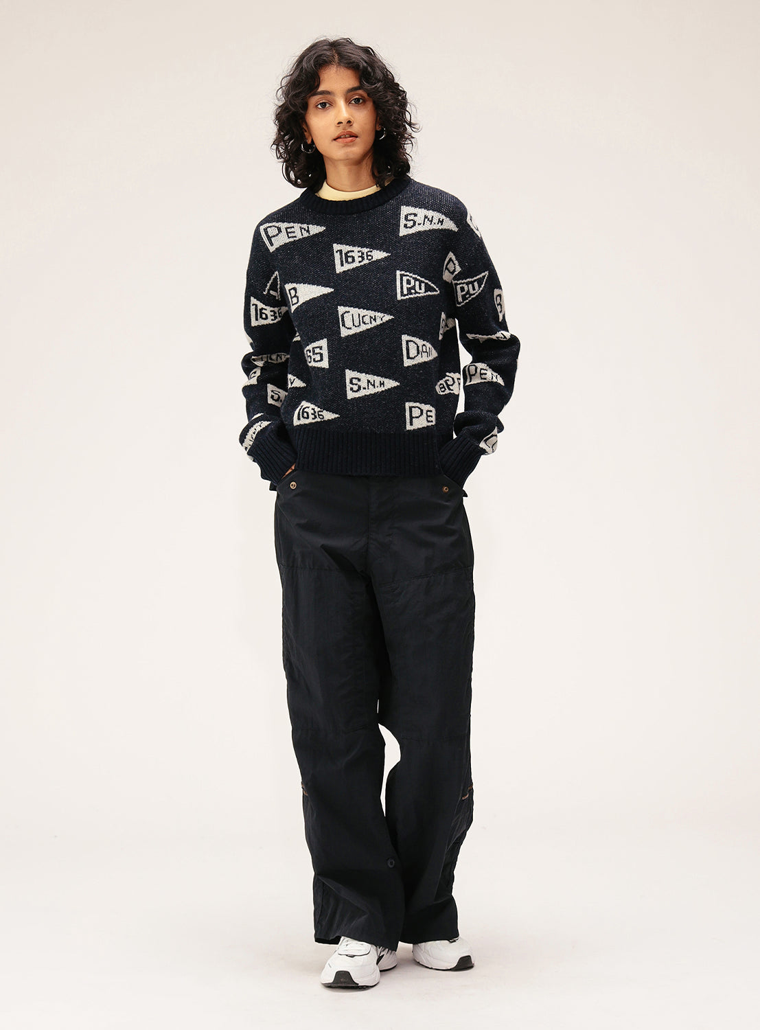 Pennant Knit Pullover