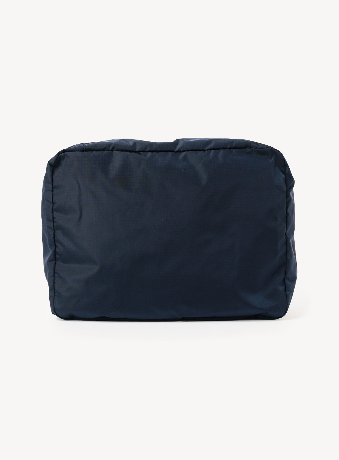 Navy blue pouch on a white background