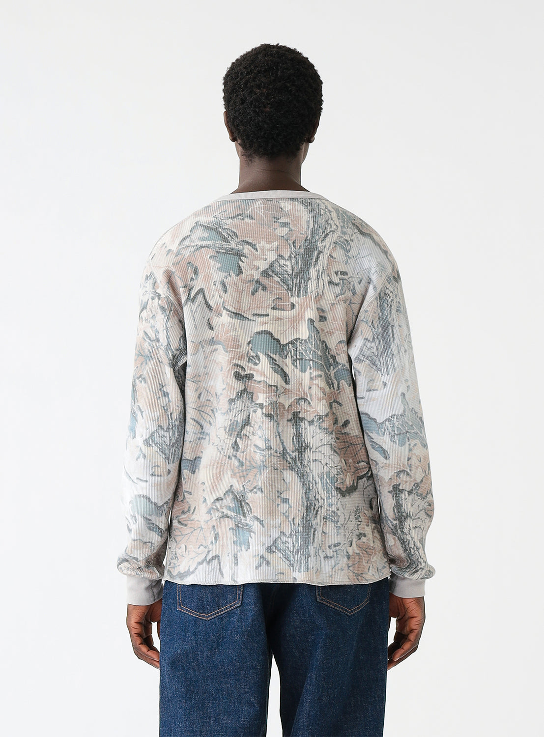 Printed Thermal Crewneck T-Shirt