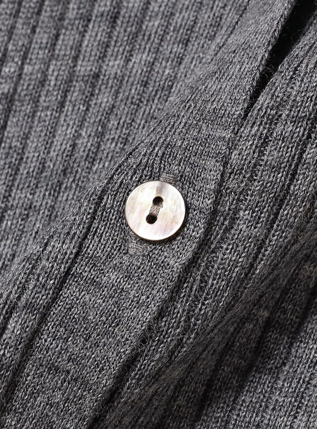 Ribbed Polo Cardigan