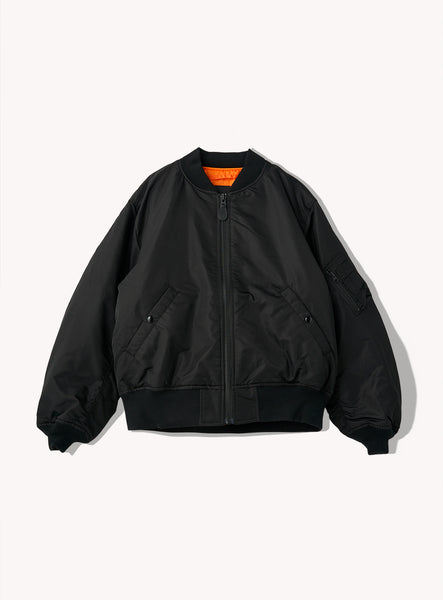 R13 longfit bomberjacket MA-1 黒 M Relaxed Fit Ma-1