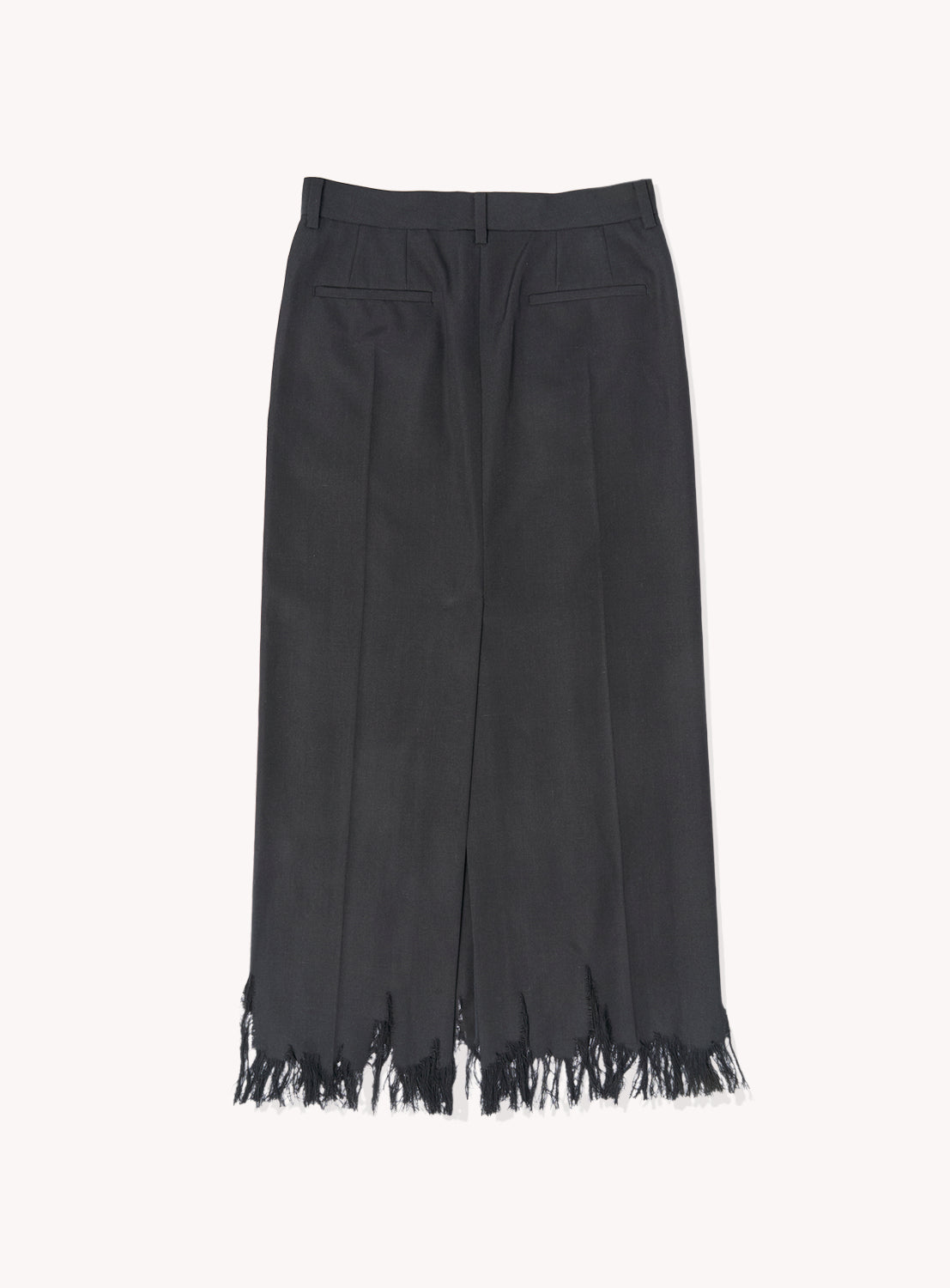 Distressed Wool Skirt