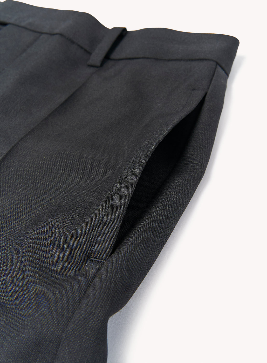 Distressed Wool Skirt