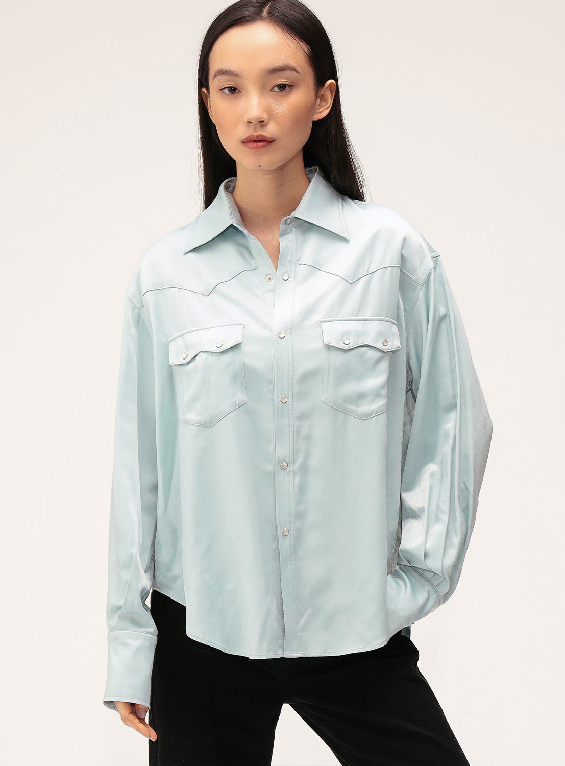 Satin Western Shirt