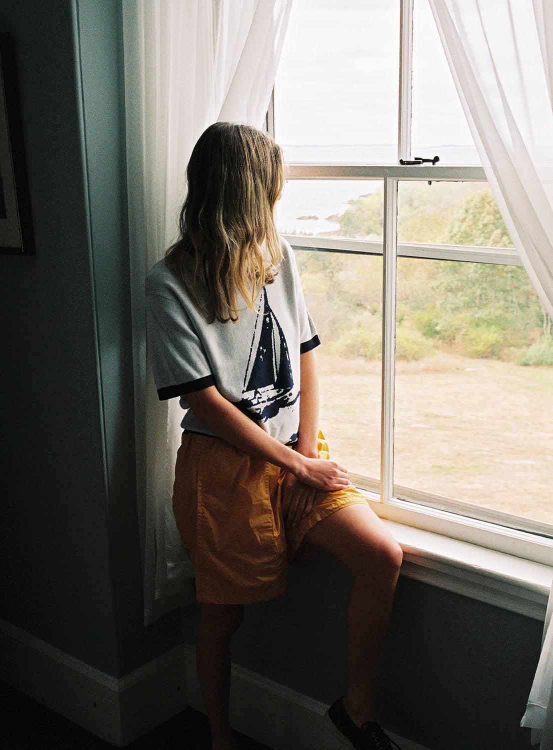 Knit Tee Box Jacquard